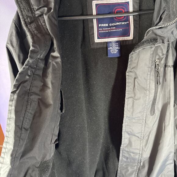 Free Country Full Zip Hooded Jacket Men's SZ Small FCX Treme Dark Green/black - Picture 7 of 12